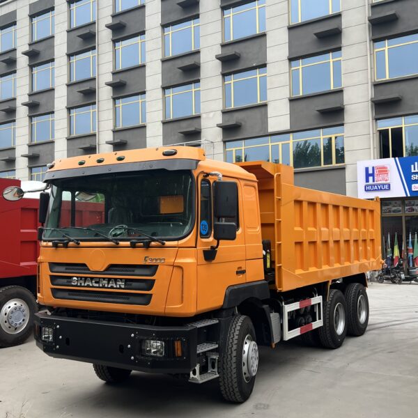 Used Shacman F3000 orange 6x4 dump tipper truck