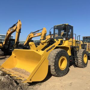Used Komatsu WA380 Yellow Wheel Loader Japan Original Front End Loader